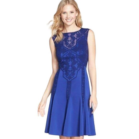 Tadashi Shoji Blue Dress 📦 - Picture 1 of 16